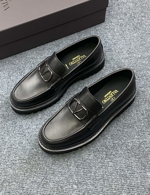 Valentino Cowhide Loafers With Foam Soles