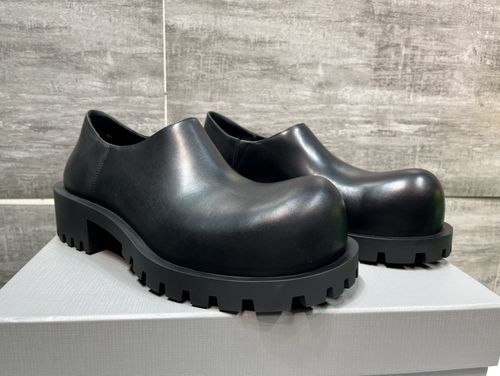 Balenciaga Hummer Derby Shoes With Asymmetric Toe