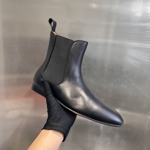 Christian Louboutin Elastic Leather Boots