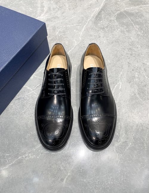 Christian Dior CD Premium Derby Shoes With Leather Sole