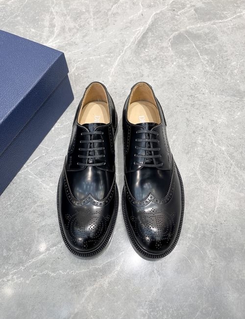 Christian Dior CD Premium Derby Shoes With Leather Sole
