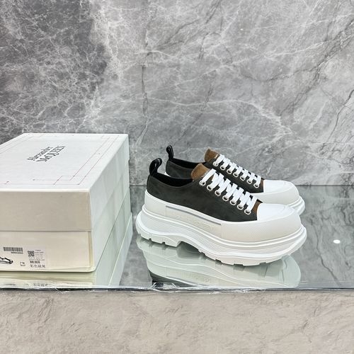 McQueen Silk Flat Casual Sneakers