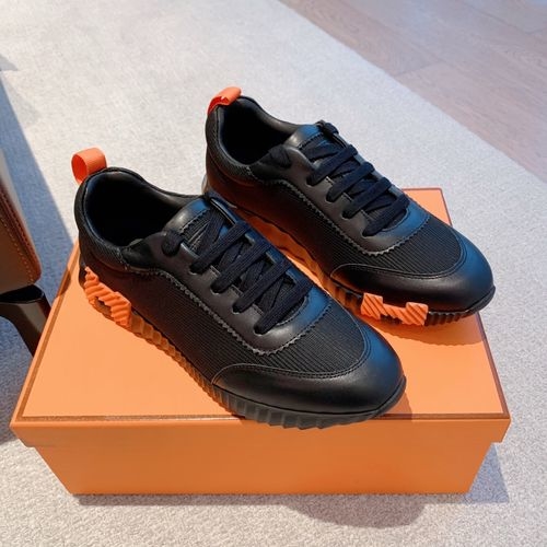 Hermes Vintage Leather Casual White Sneakers