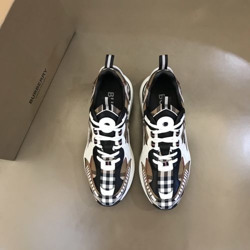 Burberry Vintage Plaid Platform Sneakers