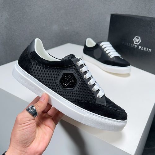 Philipp Plein Genuine Leather Casual Shoes With Durable Sole