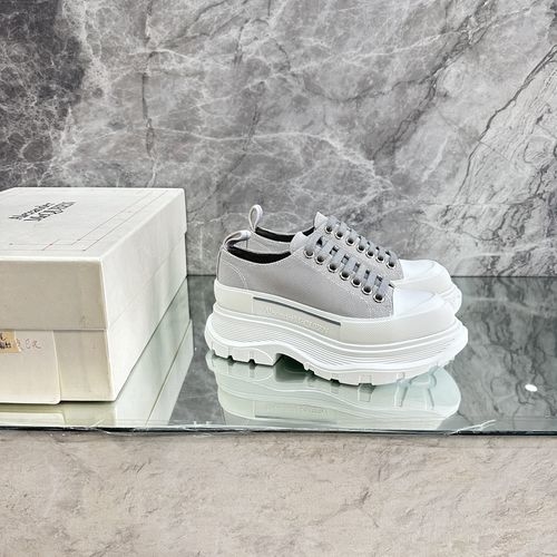 McQueen Silk Flat Casual Sneakers