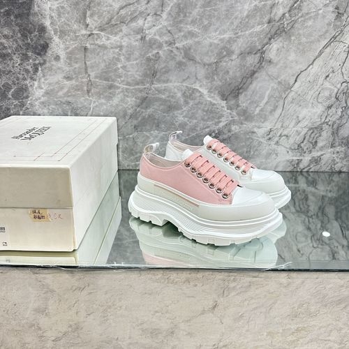 McQueen Silk Flat Casual Sneakers