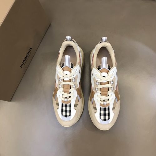 Burberry Vintage Plaid Platform Sneakers