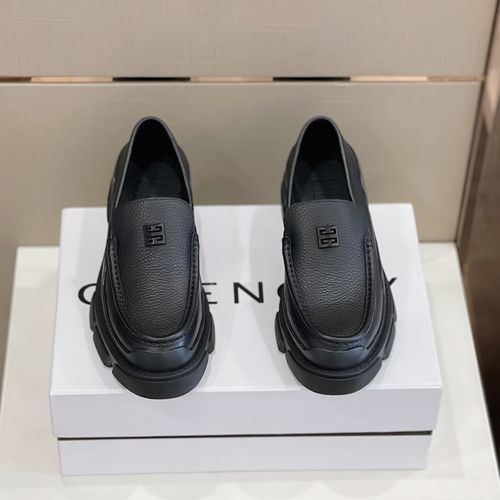 Givenchy Brushed Leather Loafers With 4G Logo