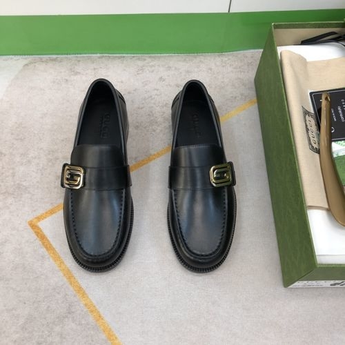 Gucci Leather Sole Dress Loafers