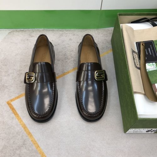 Gucci Leather Sole Dress Loafers