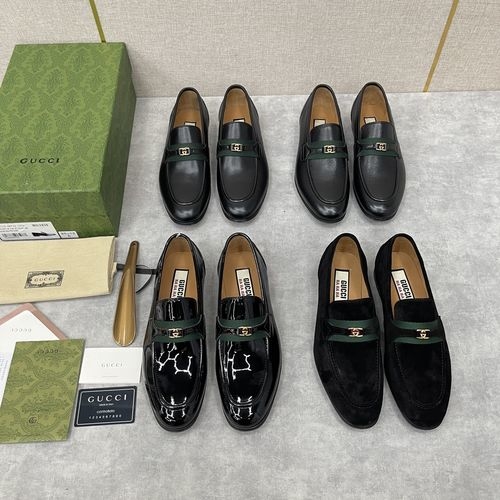 Gucci Web Interlocking G Loafers
