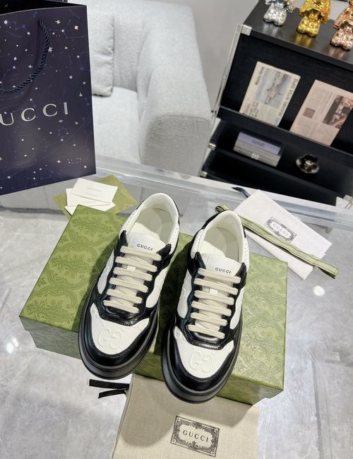 Gucci Calfskin Leather Casual Sneakers