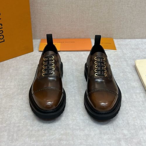 Louis Vuitton LV Genuine Leather Casual Shoes Anti-Slip