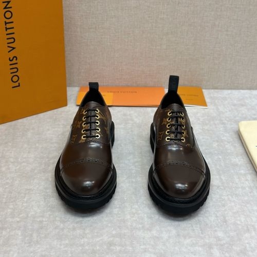 Louis Vuitton LV Genuine Leather Casual Shoes Anti-Slip