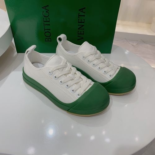 Bottega Veneta BV Classic Round Toe Canvas Casual Sneakers