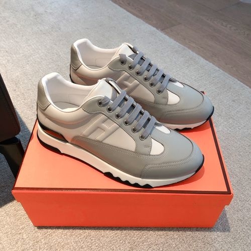 Hermes Knit Upper Casual Shoes Durable Outsole
