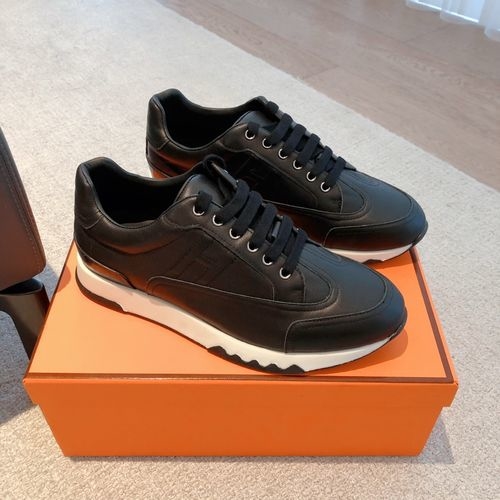 Hermes Knit Upper Casual Shoes Durable Outsole