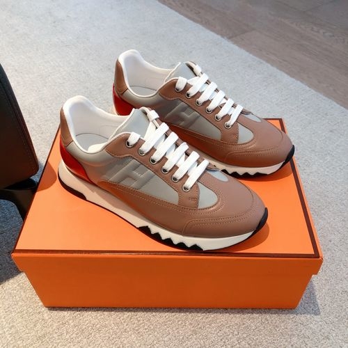 Hermes Knit Upper Casual Shoes Durable Outsole