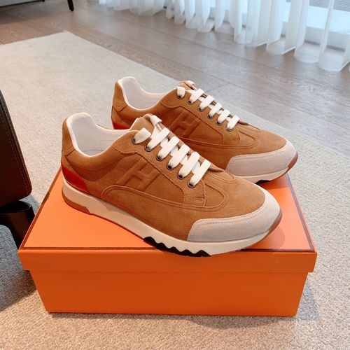 Hermes Knit Upper Casual Shoes Durable Outsole