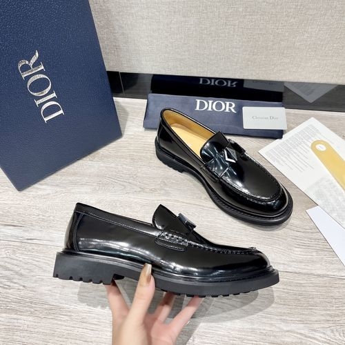 Christian Dior CD Land Oblique Slip-on Loafers