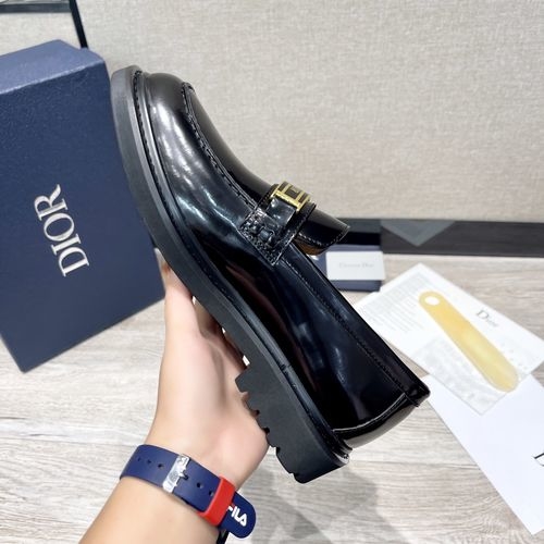 Christian Dior CD Land Oblique Slip-on Loafers