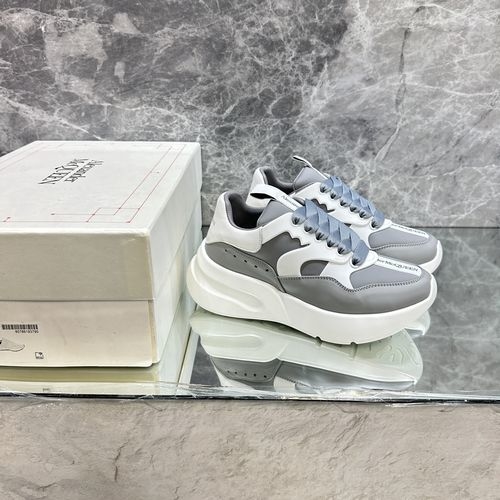 McQueen Upgraded Chunky Sneakers Leather Comfortable