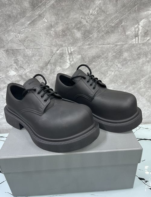 Balenciaga Mickey Derby Leather Shoes