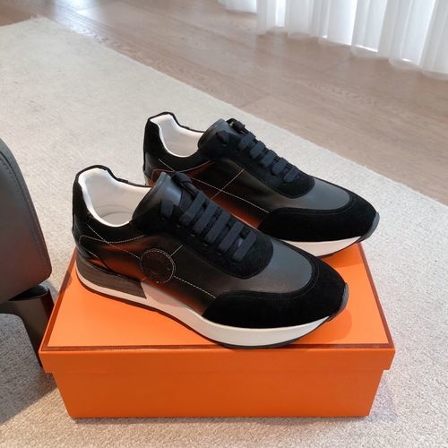 Hermes Knit Upper Casual Shoes Durable Outsole