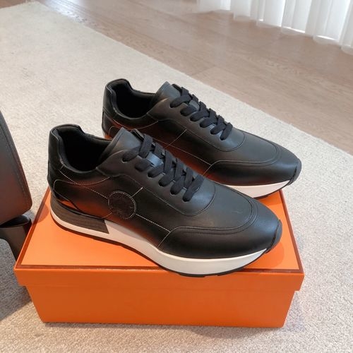 Hermes Knit Upper Casual Shoes Durable Outsole