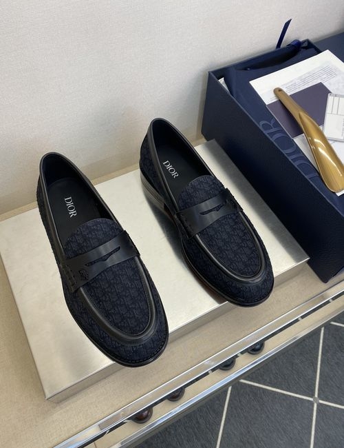 Christian Dior CD Granville Loafers With Leather Sole