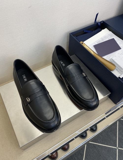Christian Dior CD Granville Loafers With Leather Sole