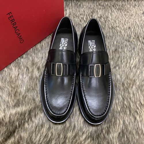 Ferragamo Cow Leather Shoes With Lightweight Foam Sole