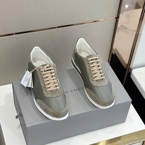 Brunello Cucinelli BC Perforated Calfskin Sneakers With Rubber Sole
