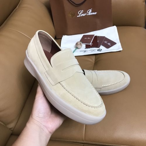 Loro Piana LP Slip-On Casual Calfskin Shoes