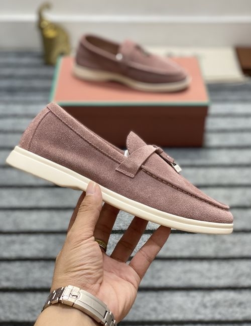Loro Piana LP Moccasin Water Resistant Suede Shoes