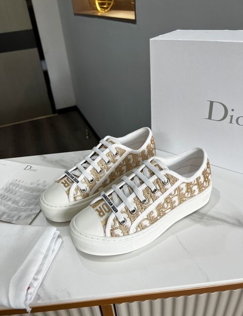 Christian Dior CD Embroidered Casual Shoes With Rubber Sole