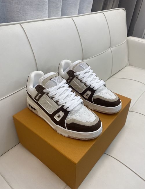 Louis Vuitton LV Denim Leather Logo Casual Shoes