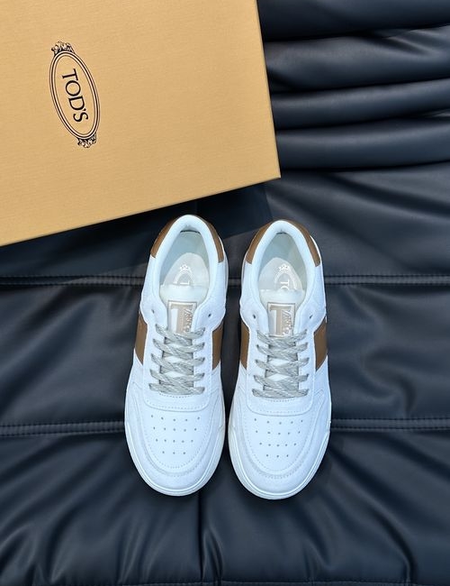 Tods Suede Stitched Slip-On Sneakers