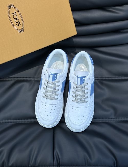 Tods Suede Stitched Slip-On Sneakers