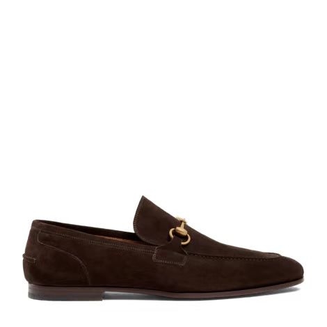 Gucci Jordaan Horsebit Crocodile Leather Loafers