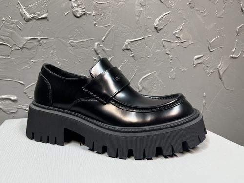 Balenciaga Embossed Logo Loafers