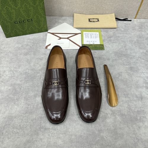 Gucci Jordaan Horsebit Crocodile Leather Loafers