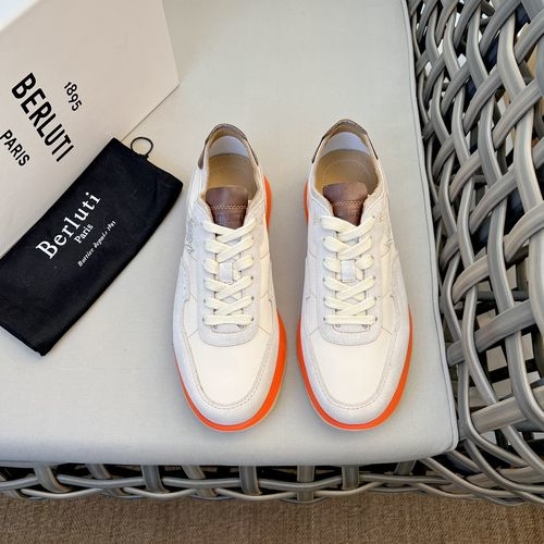 Berluti Track Casual Shoes Nylon Leather Upper Rubber Outsole