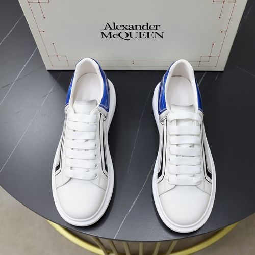 McQueen White Sneakers With Sheepskin Lining