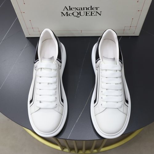 McQueen White Sneakers With Sheepskin Lining