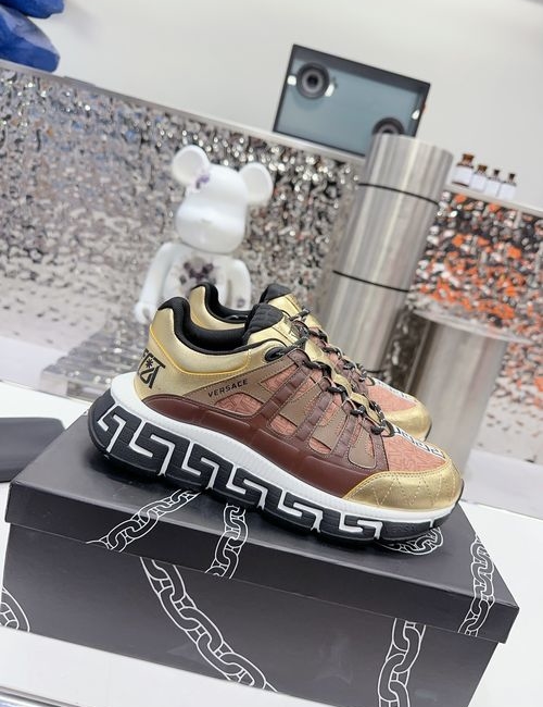 Versace Premium Leather Casual Chunky Sneakers
