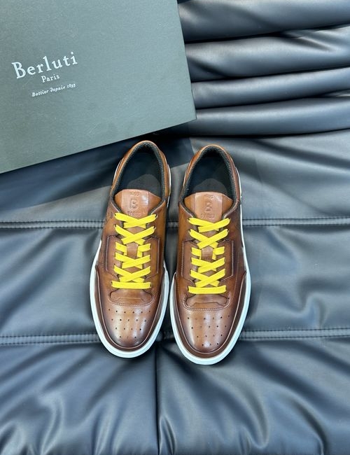 Berluti Color-block Cowhide Casual Shoes