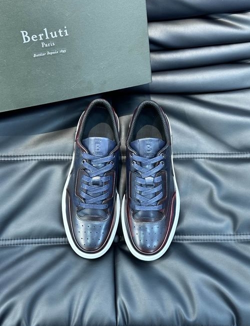 Berluti Color-block Cowhide Casual Shoes