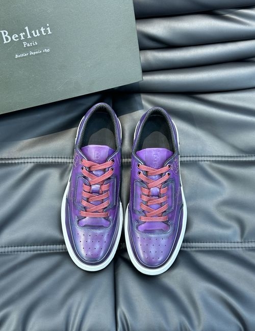 Berluti Color-block Cowhide Casual Shoes
